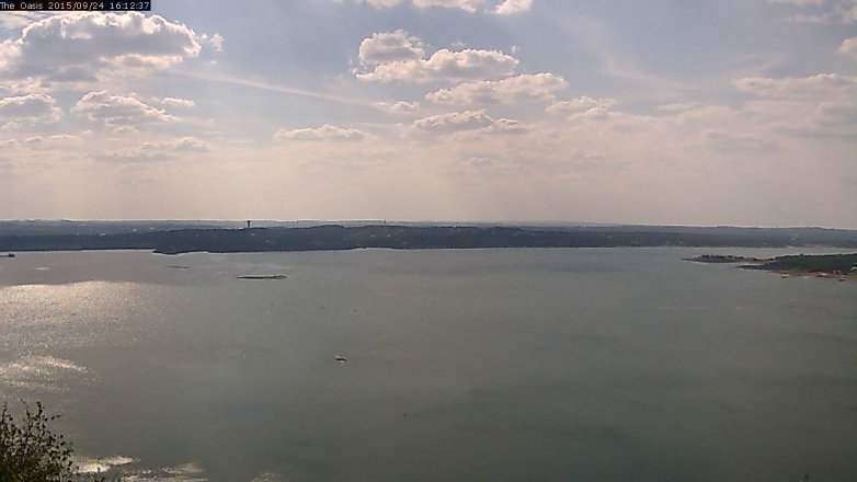 Lake Travis webcam, September 24, 2015 3:20 PM CT