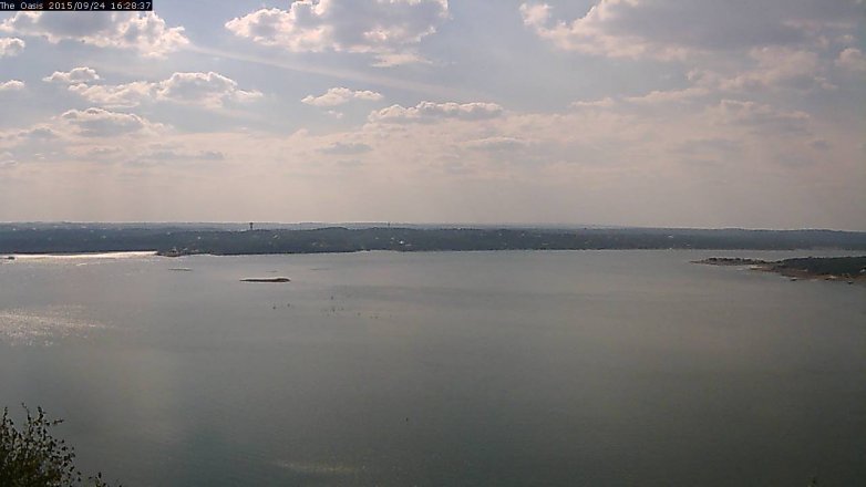 Lake Travis webcam, September 24, 2015 3:35 PM CT