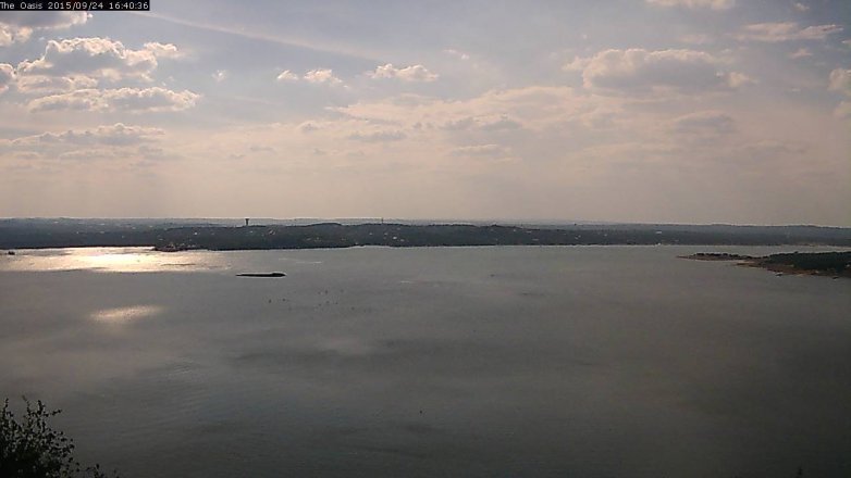 Lake Travis webcam, September 24, 2015 3:45 PM CT