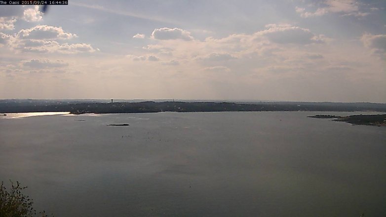 Lake Travis webcam, September 24, 2015 3:50 PM CT