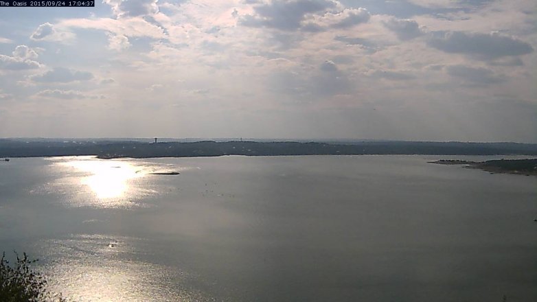 Lake Travis webcam, September 24, 2015 4:10 PM CT