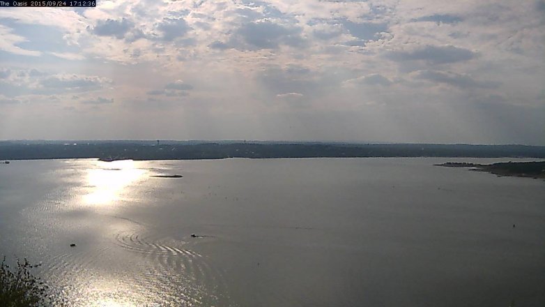 Lake Travis webcam, September 24, 2015 4:20 PM CT