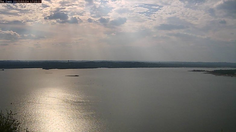 Lake Travis webcam, September 24, 2015 4:25 PM CT