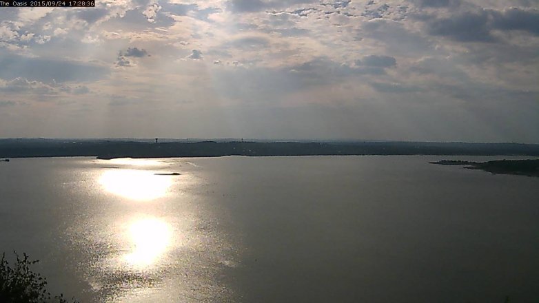 Lake Travis webcam, September 24, 2015 4:35 PM CT