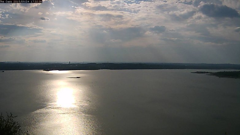Lake Travis webcam, September 24, 2015 4:40 PM CT