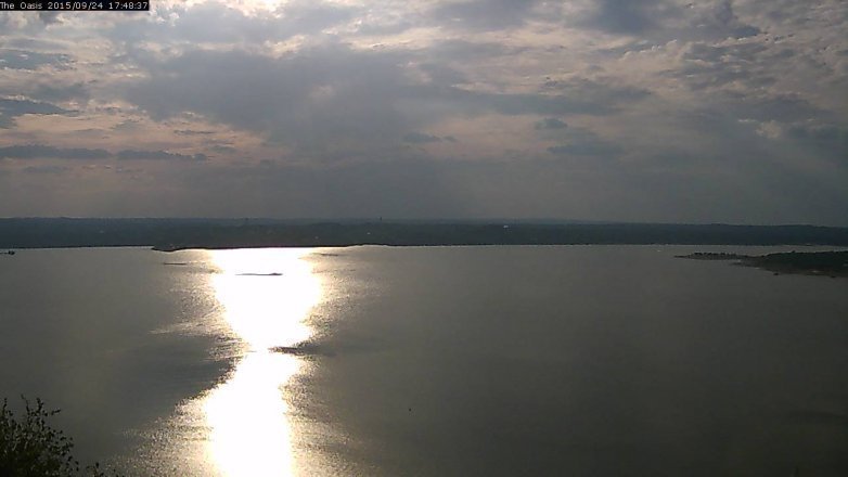 Lake Travis webcam, September 24, 2015 4:55 PM CT