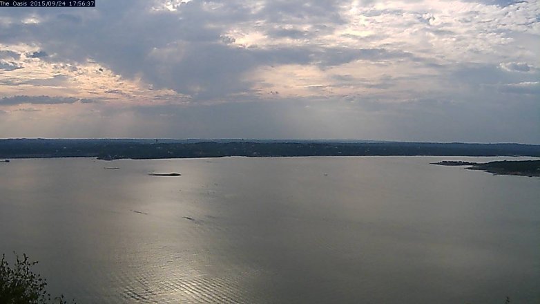Lake Travis webcam, September 24, 2015 5:00 PM CT
