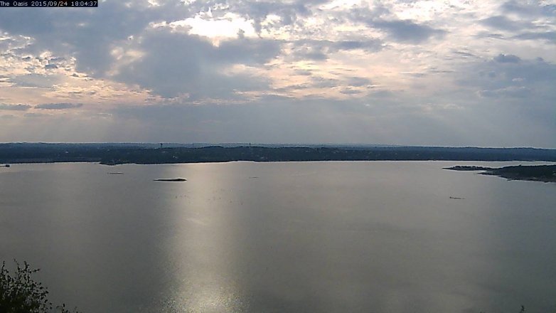 Lake Travis webcam, September 24, 2015 5:10 PM CT