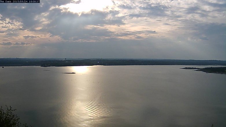 Lake Travis webcam, September 24, 2015 5:15 PM CT