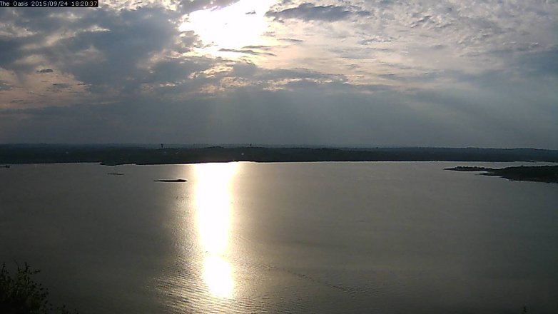 Lake Travis webcam, September 24, 2015 5:25 PM CT