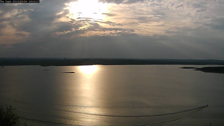 Lake Travis webcam, September 24, 2015 5:30 PM CT