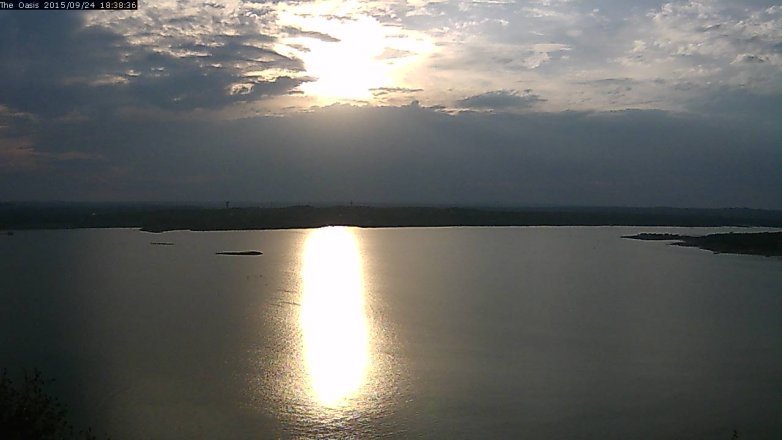 Lake Travis webcam, September 24, 2015 5:45 PM CT