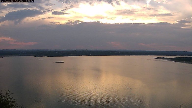 Lake Travis webcam, September 24, 2015 6:05 PM CT