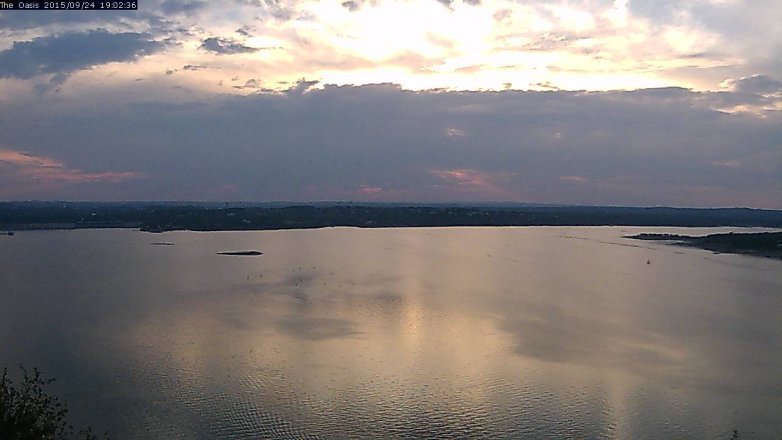 Lake Travis webcam, September 24, 2015 6:10 PM CT