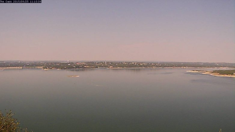 Lake Travis webcam, September 25, 2015 10:15 AM CT