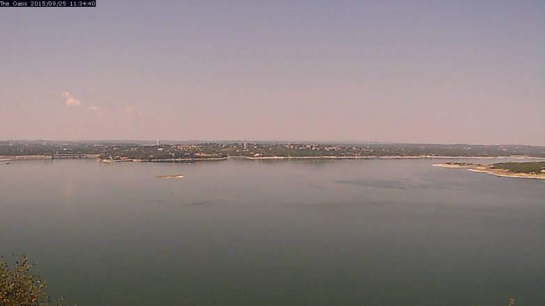 Lake Travis webcam, September 25, 2015 10:40 AM CT