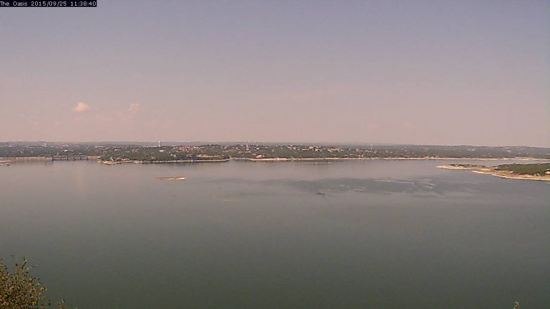 Lake Travis webcam, September 25, 2015 10:45 AM CT