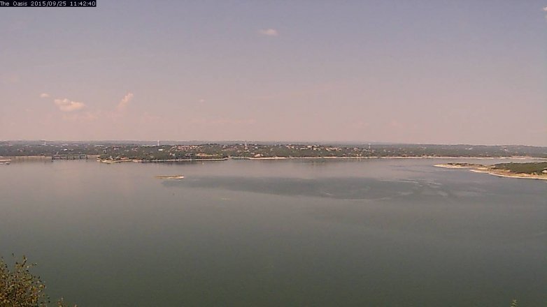 Lake Travis webcam, September 25, 2015 10:50 AM CT