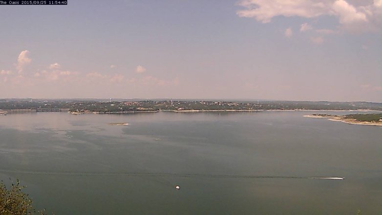 Lake Travis webcam, September 25, 2015 11:00 AM CT