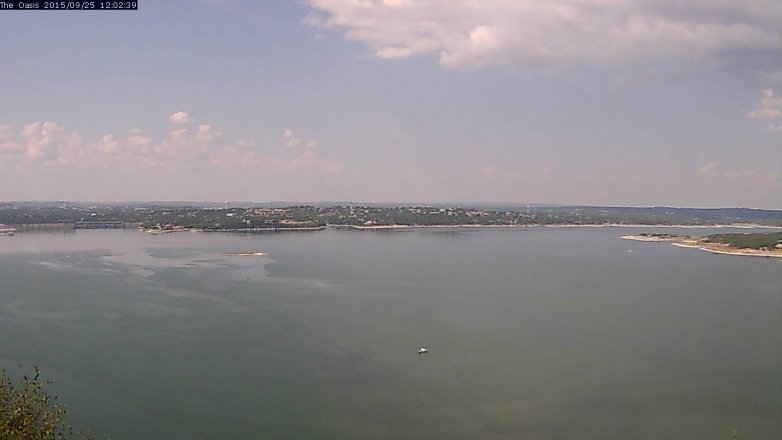 Lake Travis webcam, September 25, 2015 11:10 AM CT