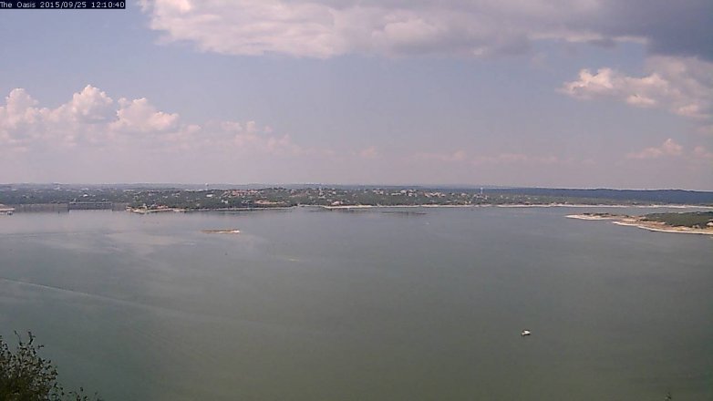 Lake Travis webcam, September 25, 2015 11:15 AM CT