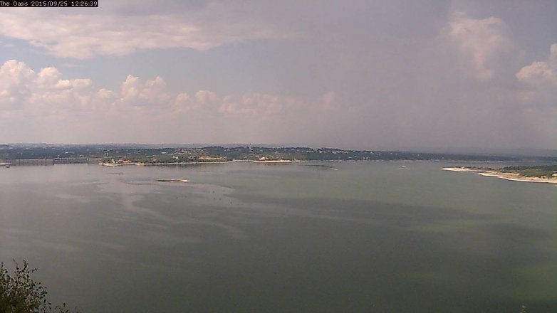 Lake Travis webcam, September 25, 2015 11:30 AM CT