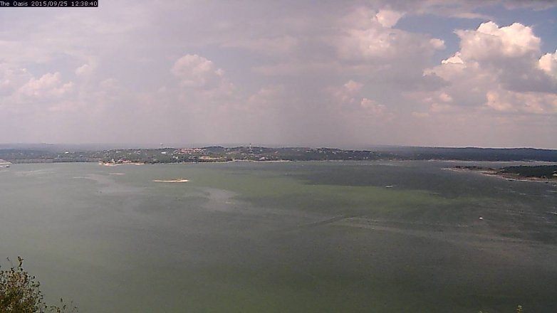 Lake Travis webcam, September 25, 2015 11:45 AM CT