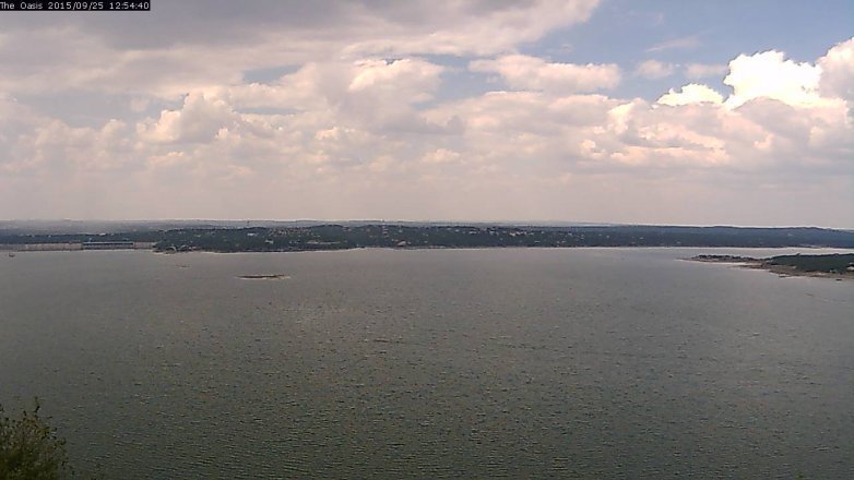 Lake Travis webcam, September 25, 2015 12:00 PM CT