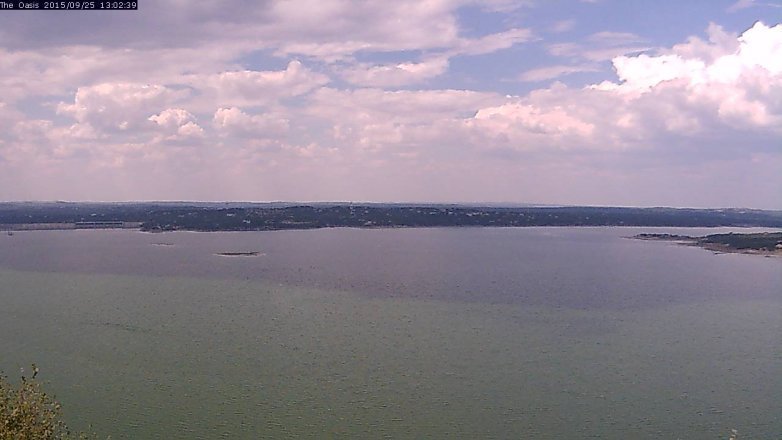 Lake Travis webcam, September 25, 2015 12:10 PM CT