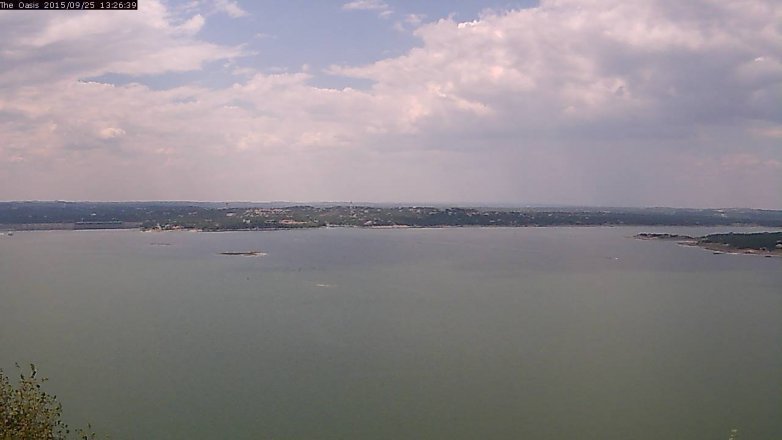 Lake Travis webcam, September 25, 2015 12:35 PM CT