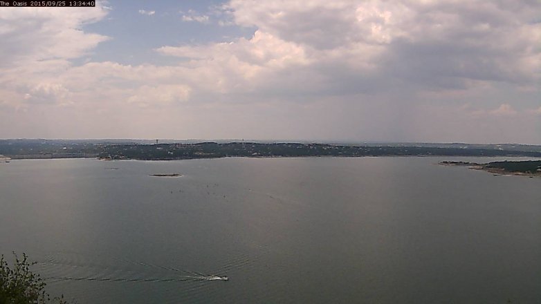 Lake Travis webcam, September 25, 2015 12:40 PM CT