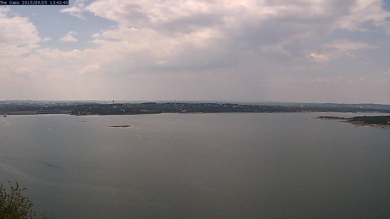 Lake Travis webcam, September 25, 2015 12:50 PM CT