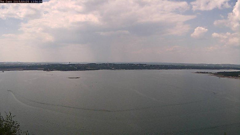 Lake Travis webcam, September 25, 2015 1:05 PM CT