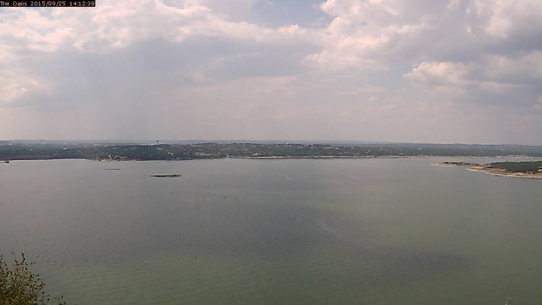 Lake Travis webcam, September 25, 2015 1:20 PM CT