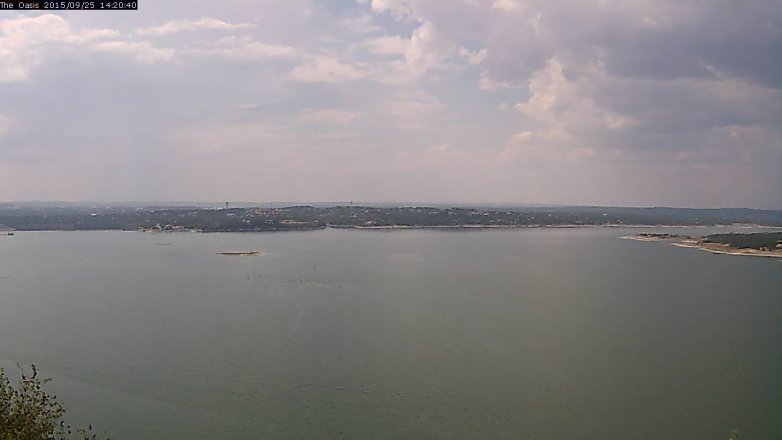 Lake Travis webcam, September 25, 2015 1:25 PM CT