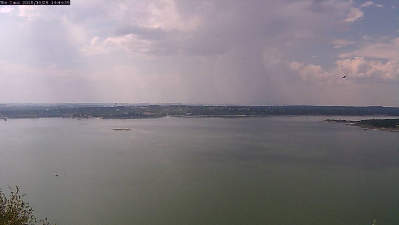 Lake Travis webcam, September 25, 2015 1:50 PM CT