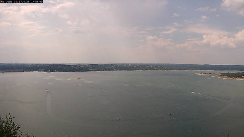 Lake Travis webcam, September 25, 2015 2:05 PM CT