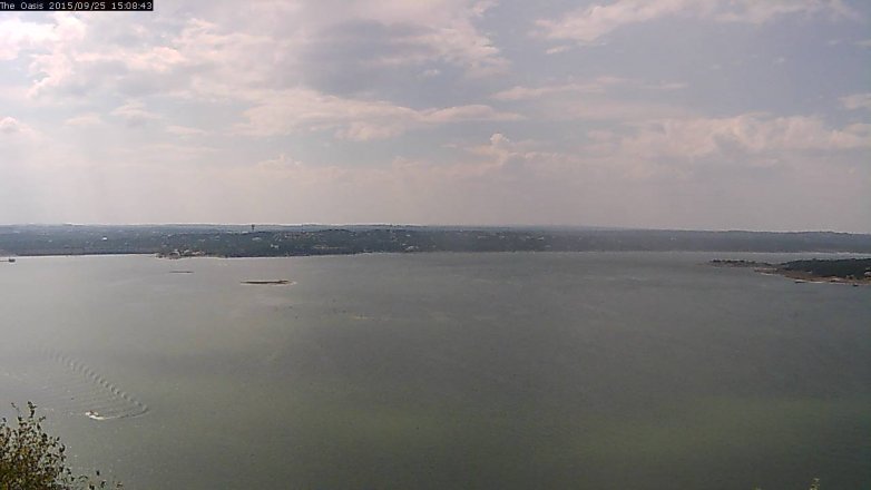 Lake Travis webcam, September 25, 2015 2:15 PM CT