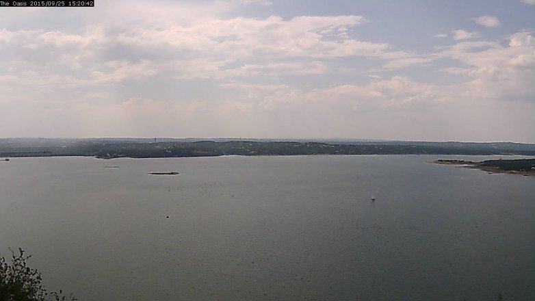 Lake Travis webcam, September 25, 2015 2:25 PM CT