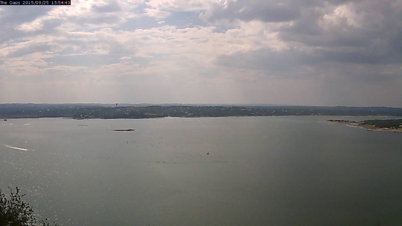 Lake Travis webcam, September 25, 2015 3:00 PM CT