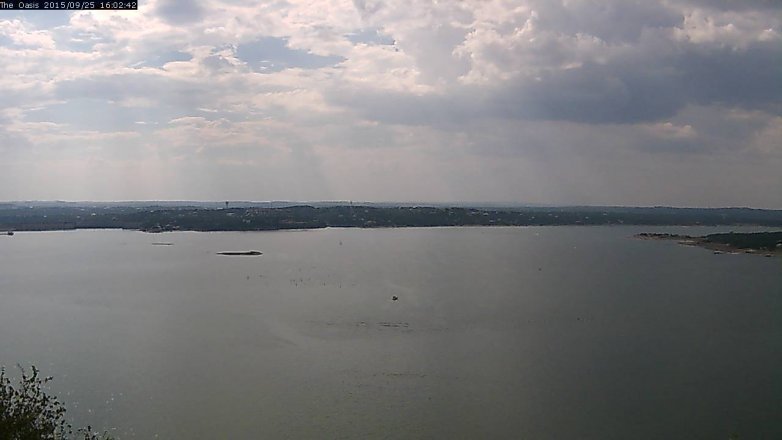 Lake Travis webcam, September 25, 2015 3:10 PM CT