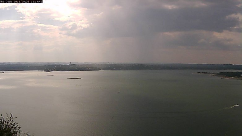 Lake Travis webcam, September 25, 2015 3:20 PM CT