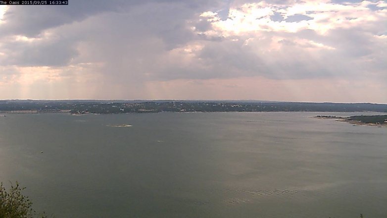 Lake Travis webcam, September 25, 2015 3:40 PM CT
