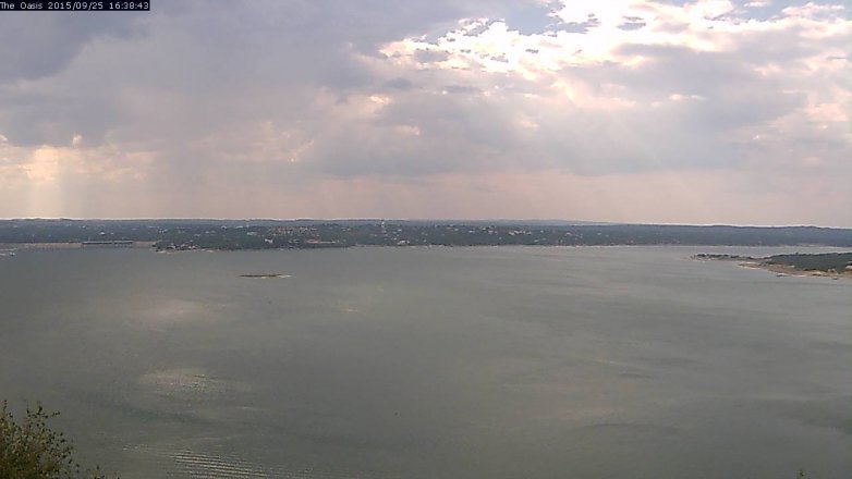 Lake Travis webcam, September 25, 2015 3:45 PM CT