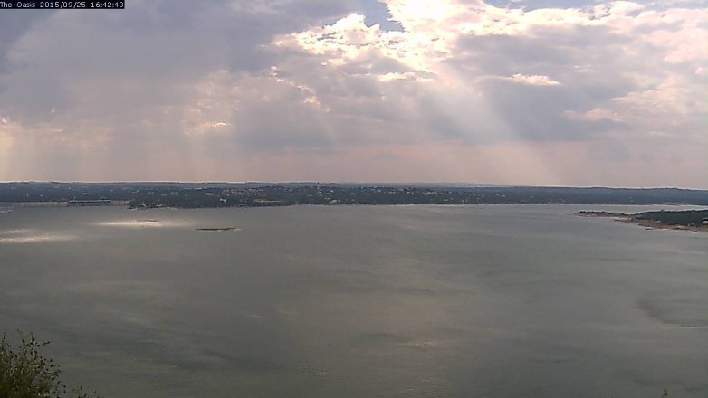 Lake Travis webcam, September 25, 2015 3:50 PM CT
