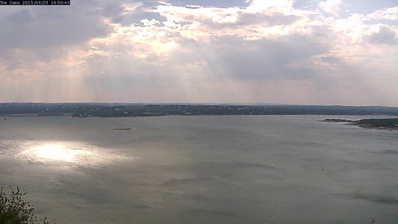 Lake Travis webcam, September 25, 2015 3:55 PM CT