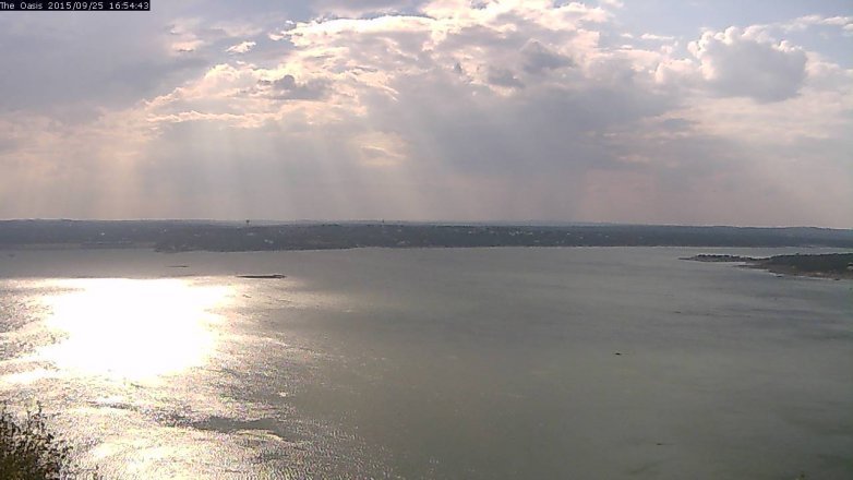 Lake Travis webcam, September 25, 2015 4:00 PM CT