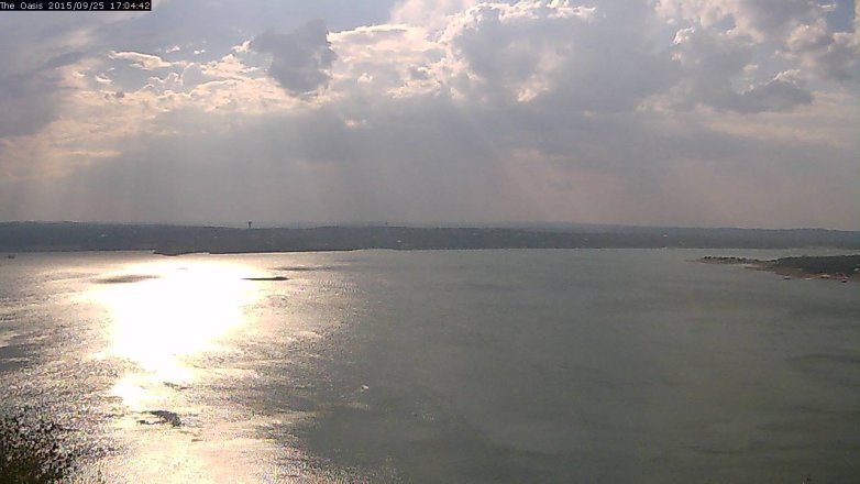 Lake Travis webcam, September 25, 2015 4:10 PM CT