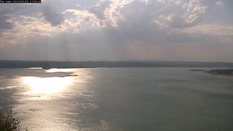 Lake Travis webcam, September 25, 2015 4:15 PM CT