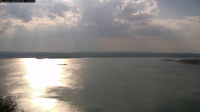 Lake Travis webcam, September 25, 2015 4:20 PM CT